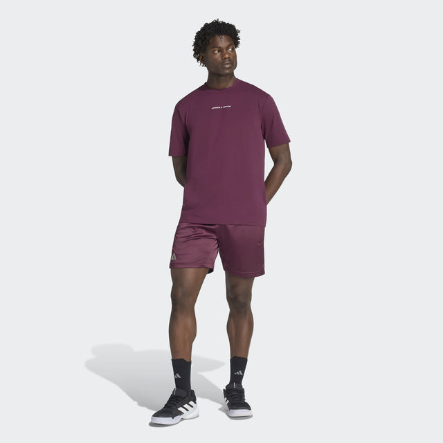 מכנסי טניס Adidas Ergo Pro Tennis Shorts - Maroon