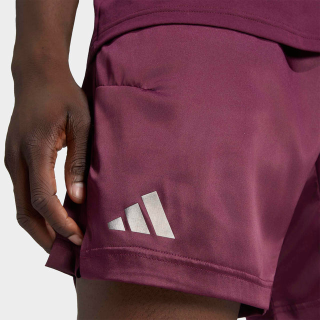 מכנסי טניס Adidas Ergo Pro Tennis Shorts - Maroon