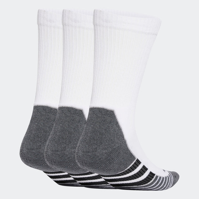 Performance Cushioned Crew Socks 3-Pack - White – 2